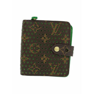 Louis Vuitton Monogram Perfo Compact Zip Bi fold Short Wallet